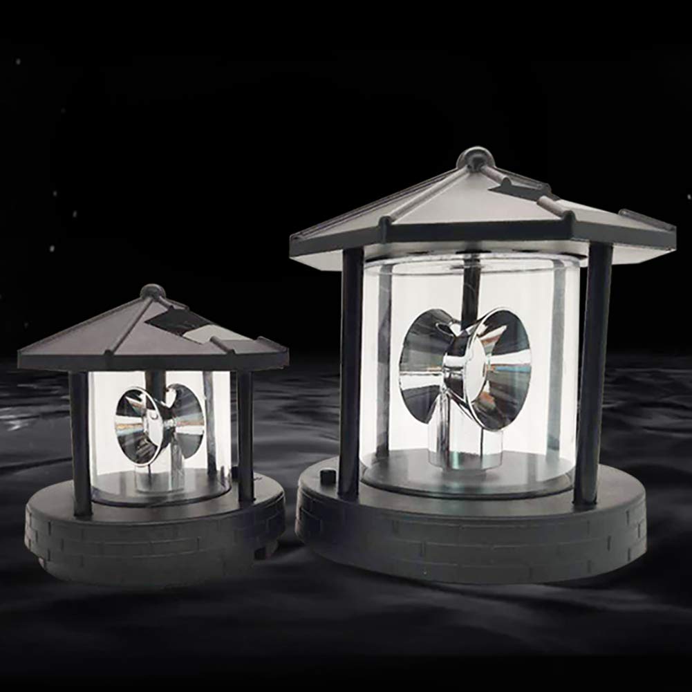 Solar Rotating Lighthouse Beacon Lamp D784737