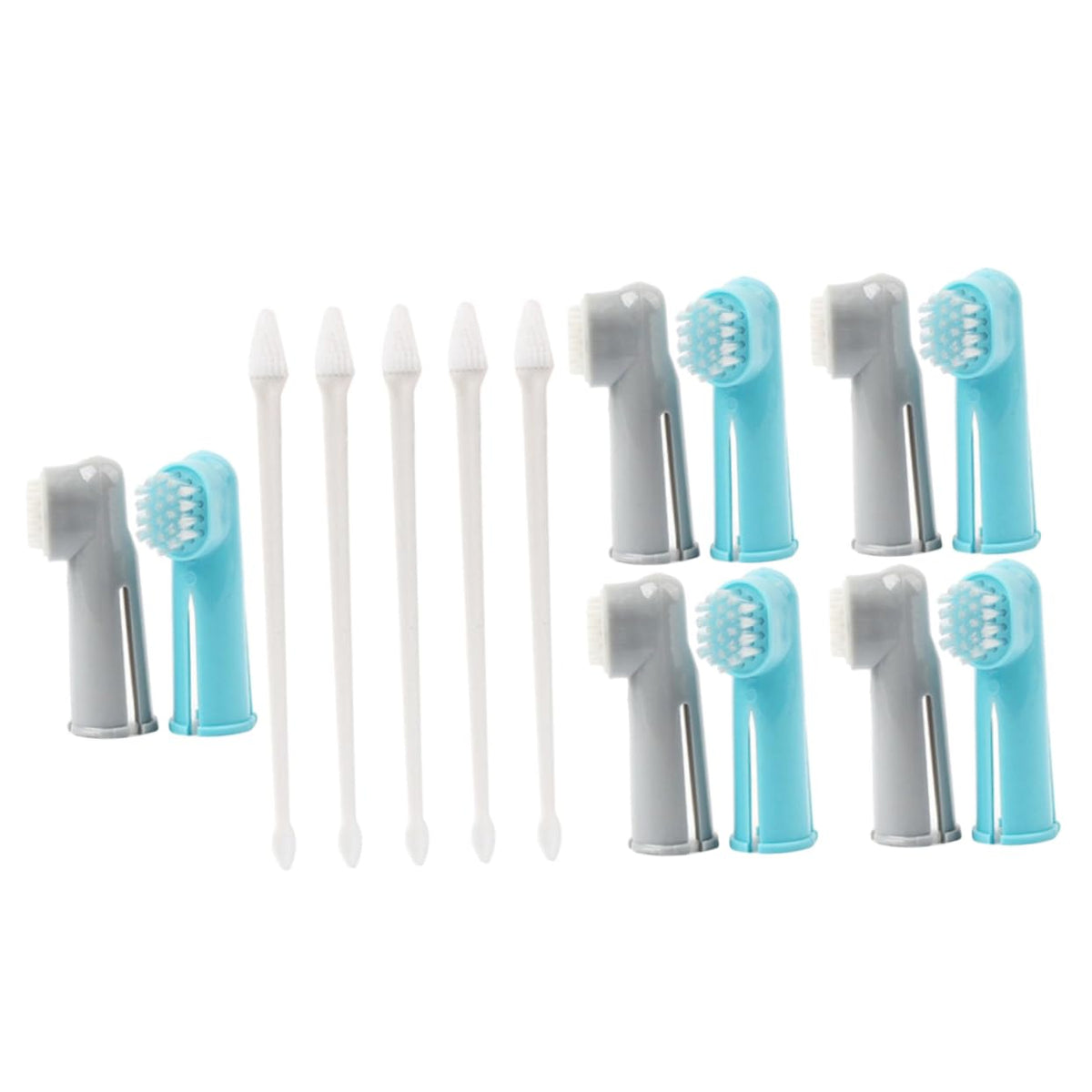 ABS 15 Pcs Set Pet Toothbrush Kit G87518