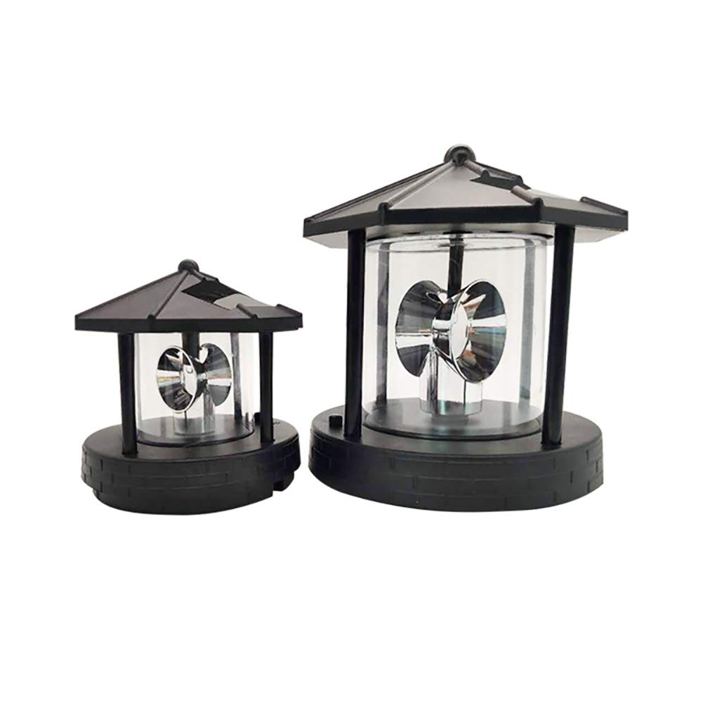 Solar Rotating Lighthouse Beacon Lamp D784737