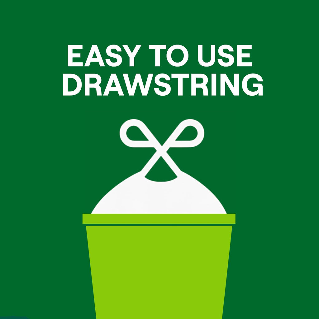 13 Gallon Drawstring Tall Kitchen Trash Bags C86175