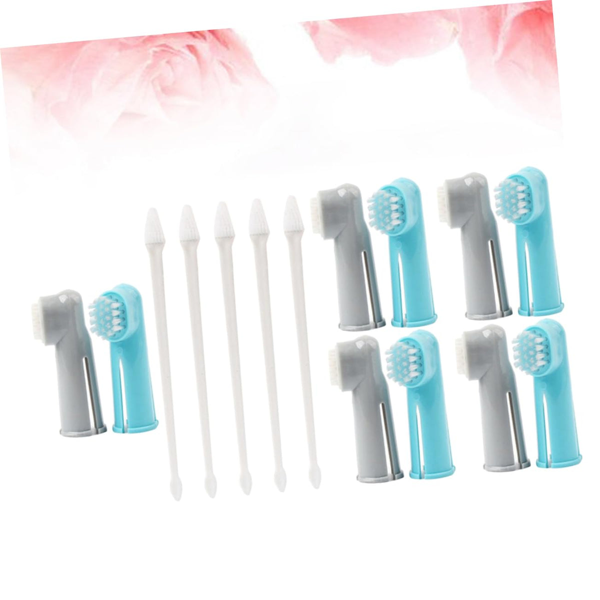 ABS 15 Pcs Set Pet Toothbrush Kit G87518
