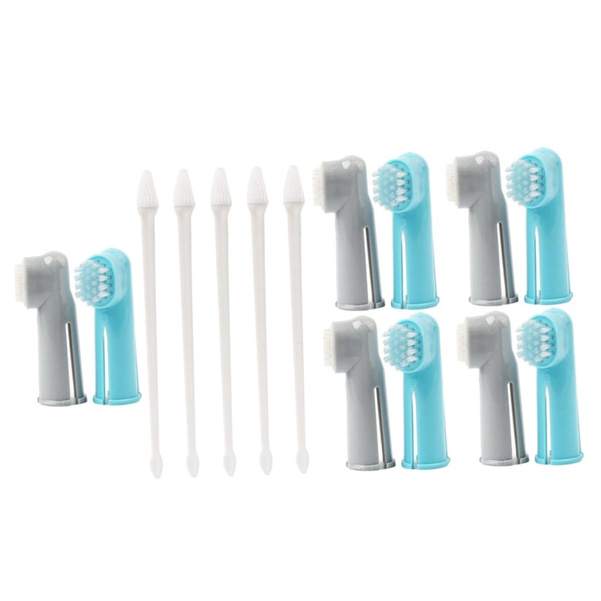 ABS 15 Pcs Set Pet Toothbrush Kit G87518