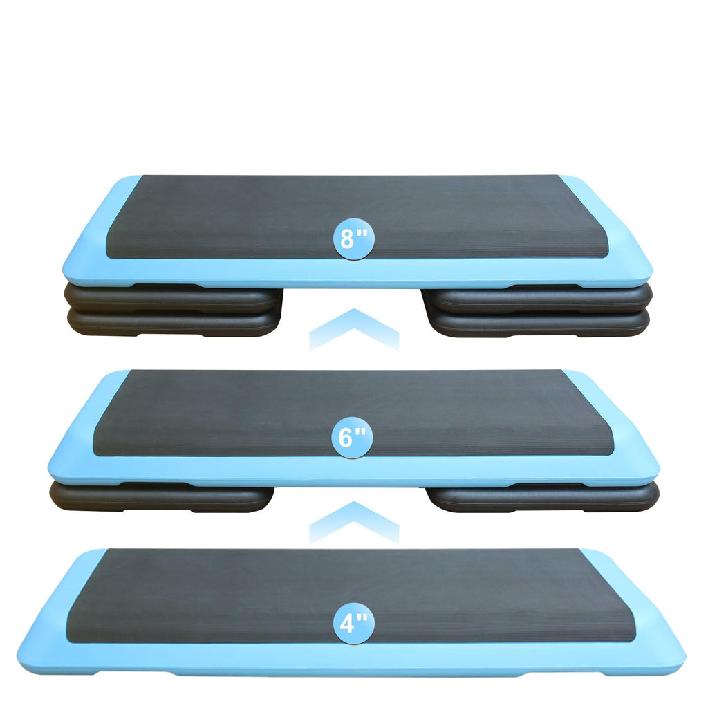 Adjustable Height Aerobic Step Platform with 4 Risers K590