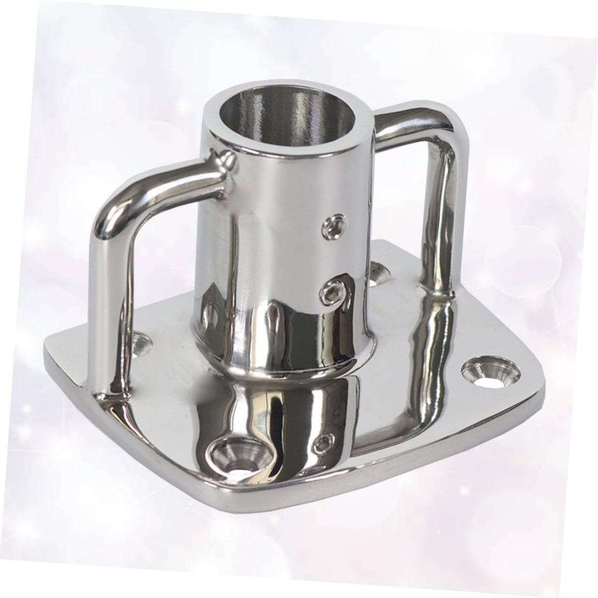 2pcs Stainless Steel Flag Pole Socket Base C5949