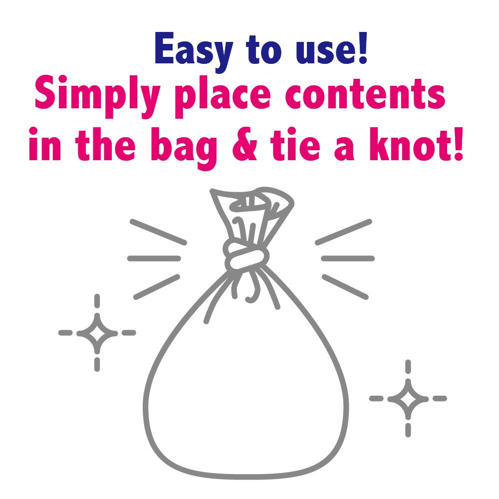 White Unscented Disposable Sanitary Bags 120 Count A480315