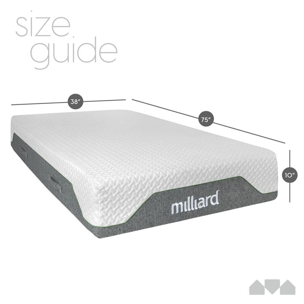 10-Inch Firm Memory Foam Twin Size Mattress W949078