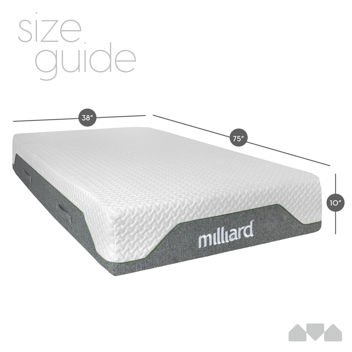 10-Inch Firm Memory Foam Twin Size Mattress W949078