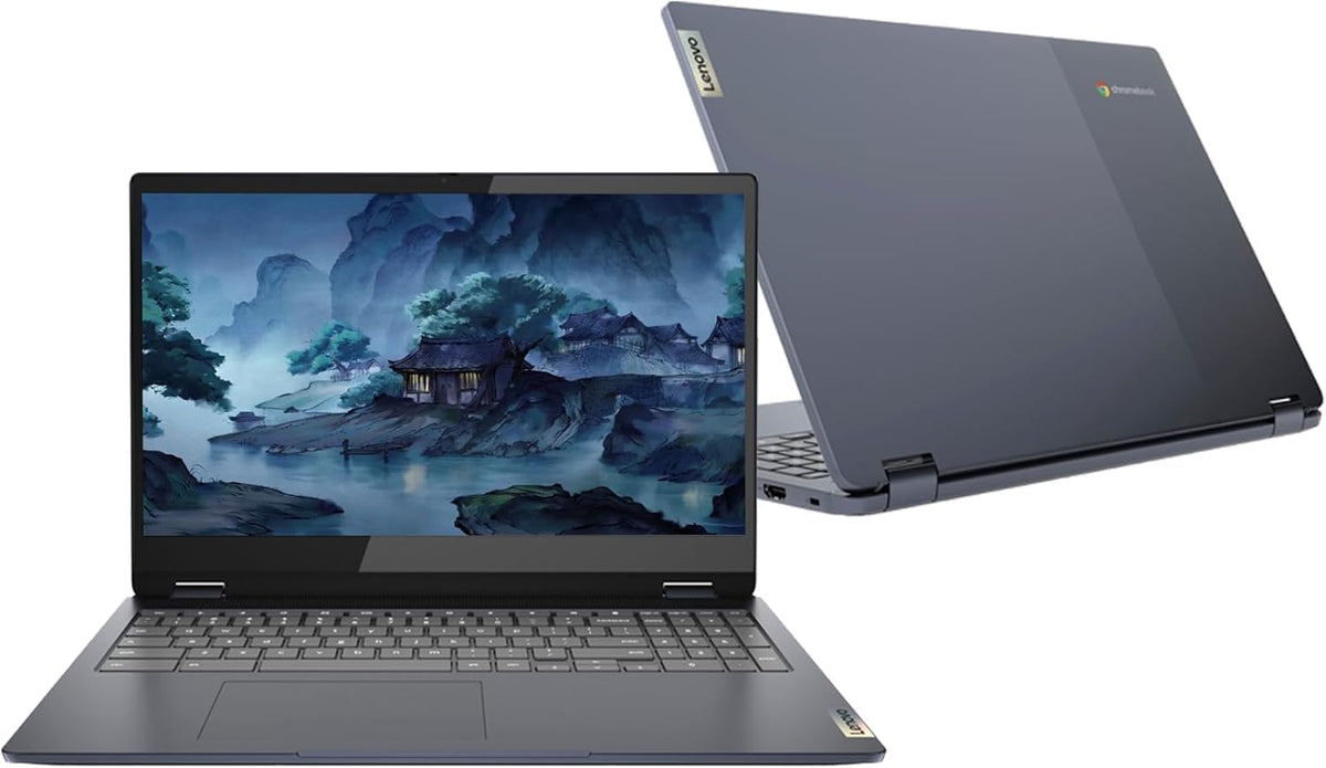 15.6" FHD Touchscreen 2-in-1 Chromebook Laptop, Intel i3, 4GB RAM, 64GB, Grey E614615