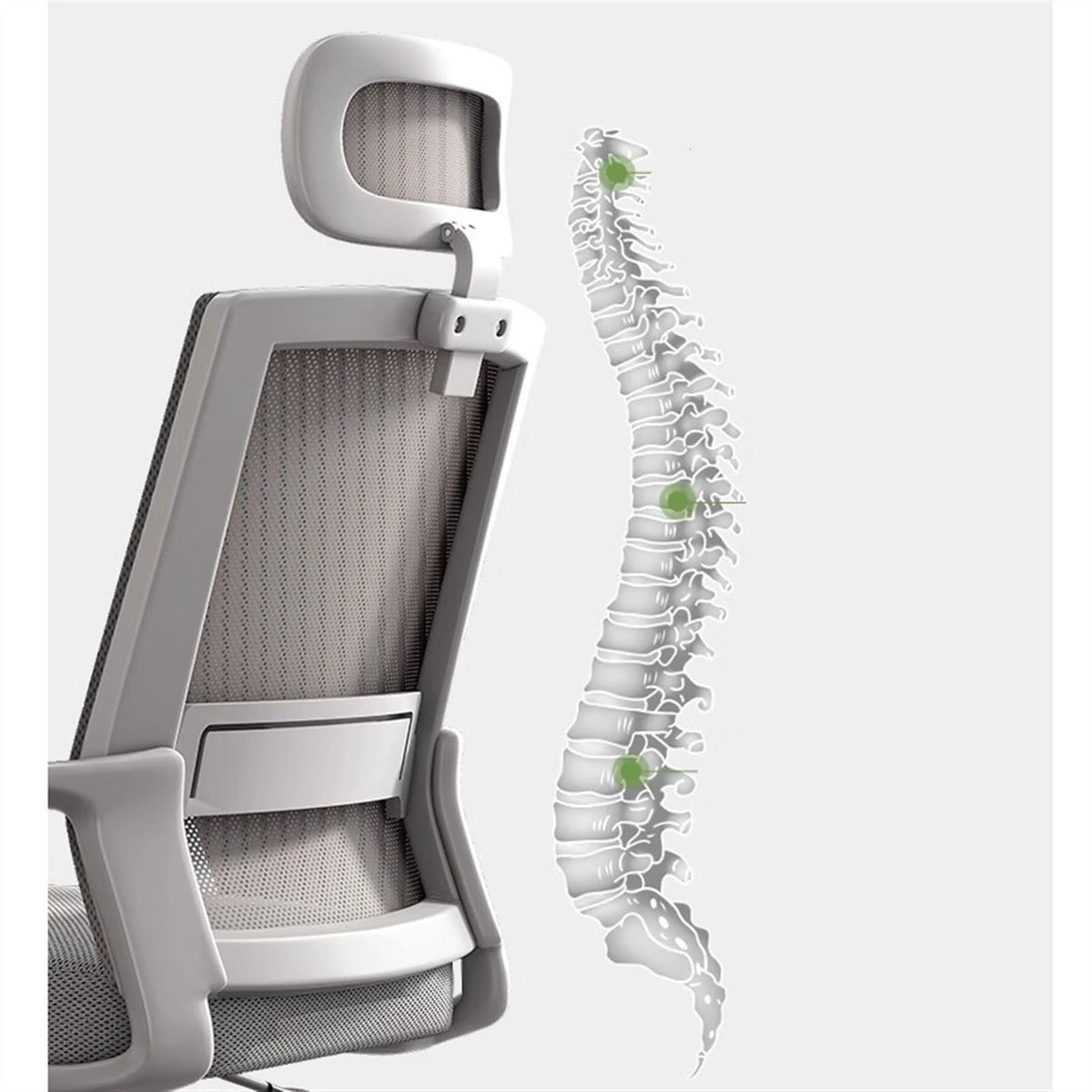 Ergonomic Mesh High Back Reclining Office Chair W124419
