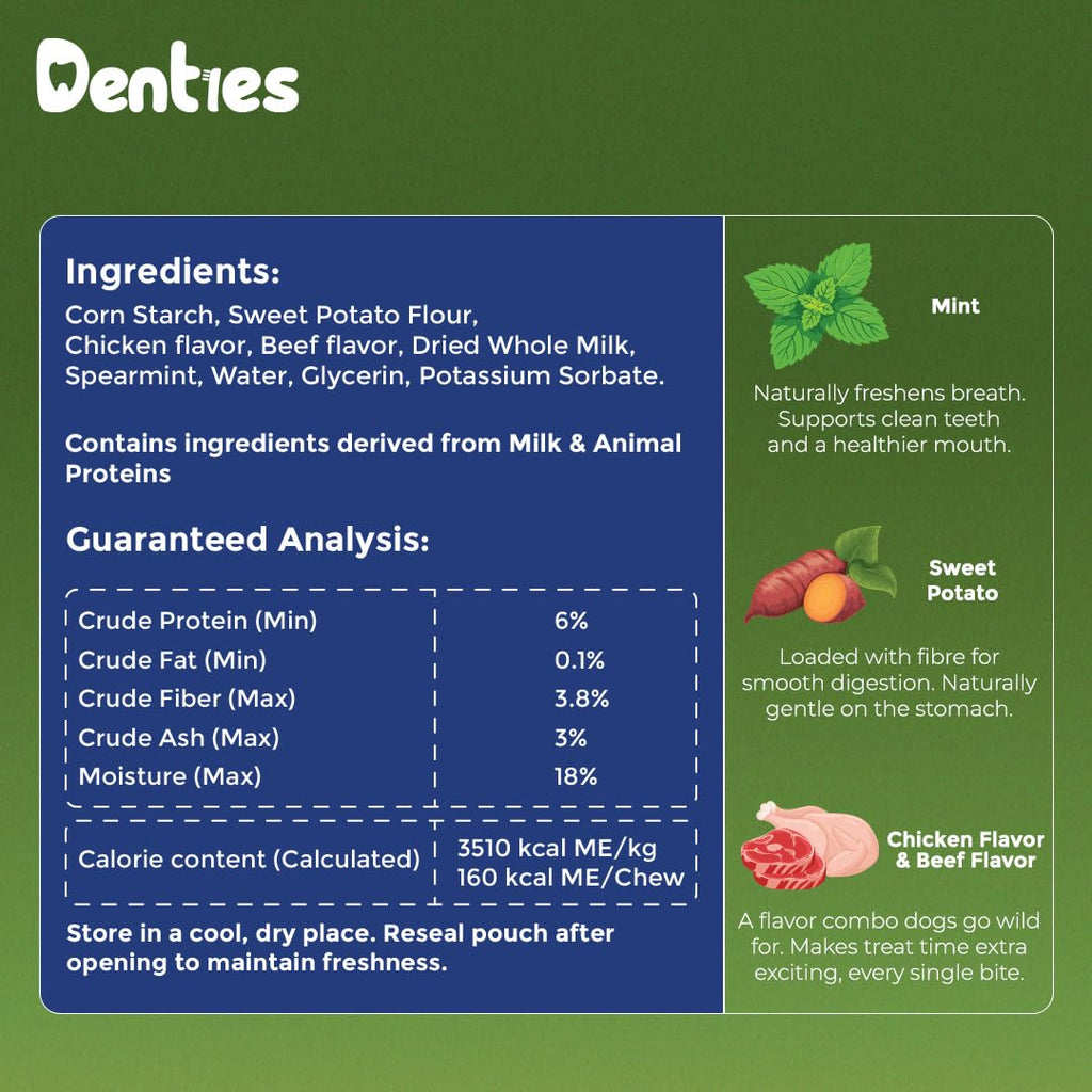 Dental Chews for Dogs 16oz 10 Count U3320