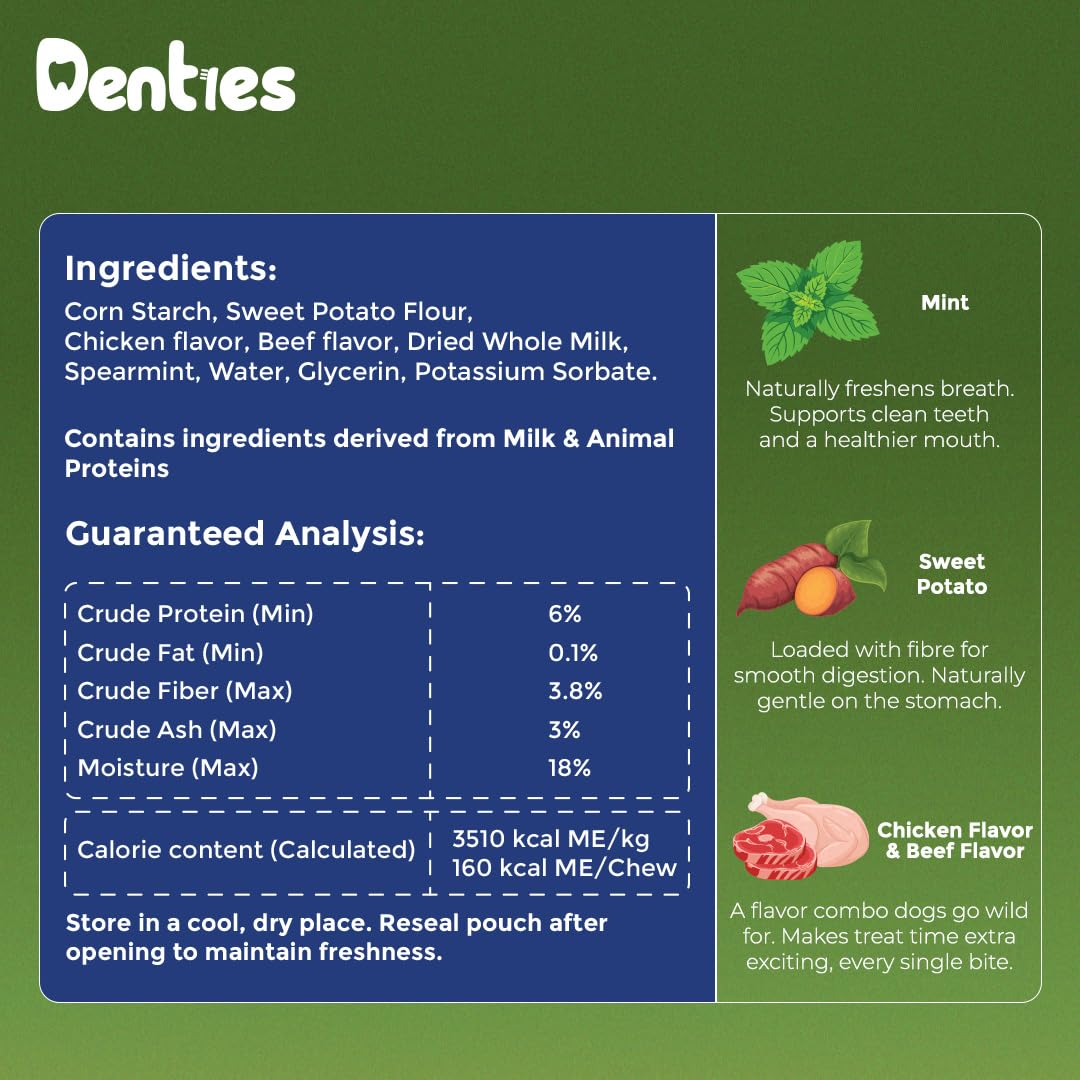 Dental Chews for Dogs 16oz 10 Count U3320