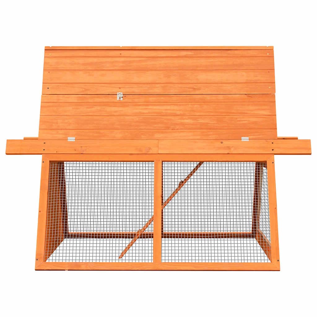 Brown Wooden Rabbit Hutch T60558