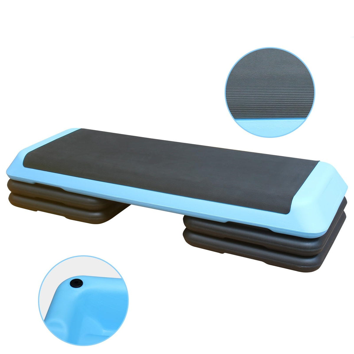 Adjustable Height Aerobic Step Platform with 4 Risers K590