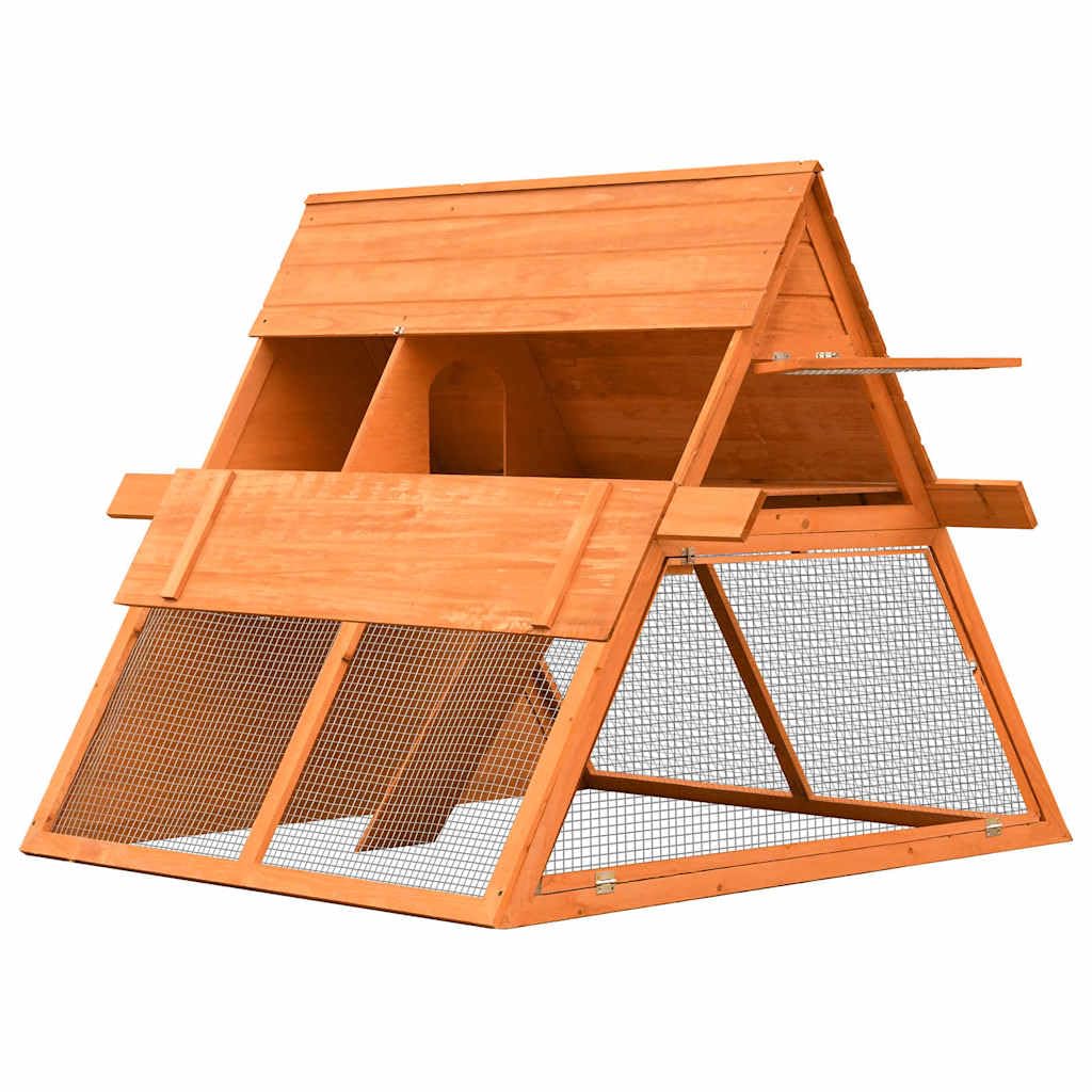 Brown Wooden Rabbit Hutch T60558