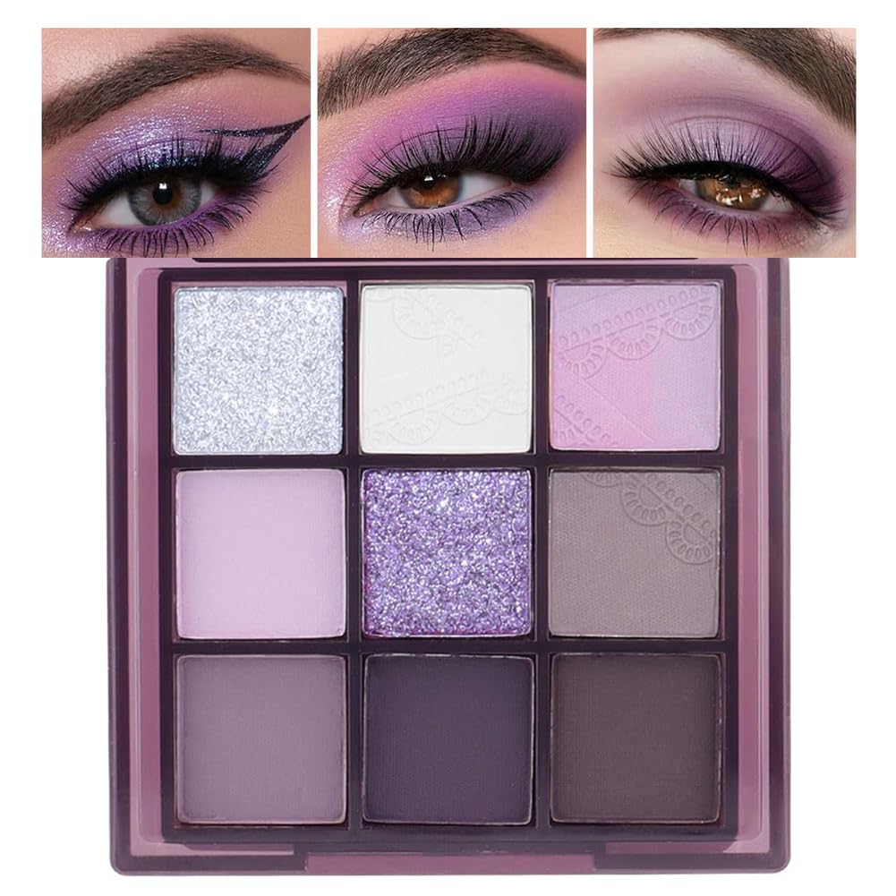 Dark Purple Plum Lavender Mauve Smoky Eyeshadow Palette P540813