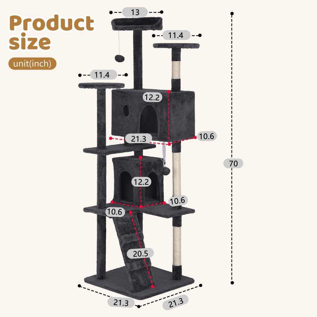 70" Multi-Level Cat Tree L81925