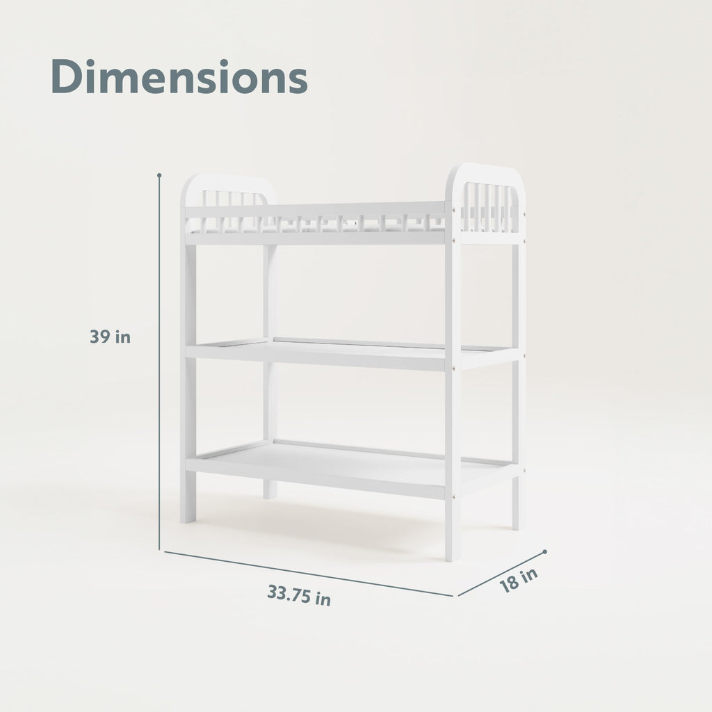 White Changing Table with Changing Pad F89285