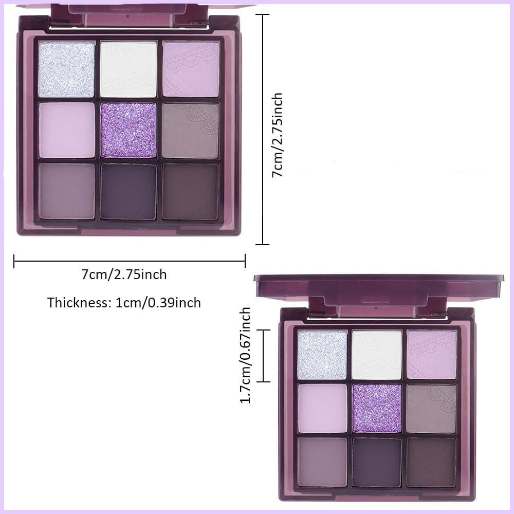 Dark Purple Plum Lavender Mauve Smoky Eyeshadow Palette P540813