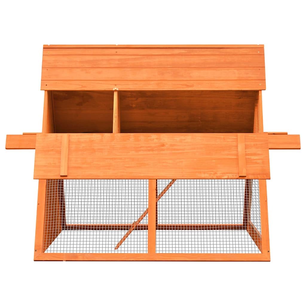 Brown Wooden Rabbit Hutch T60558