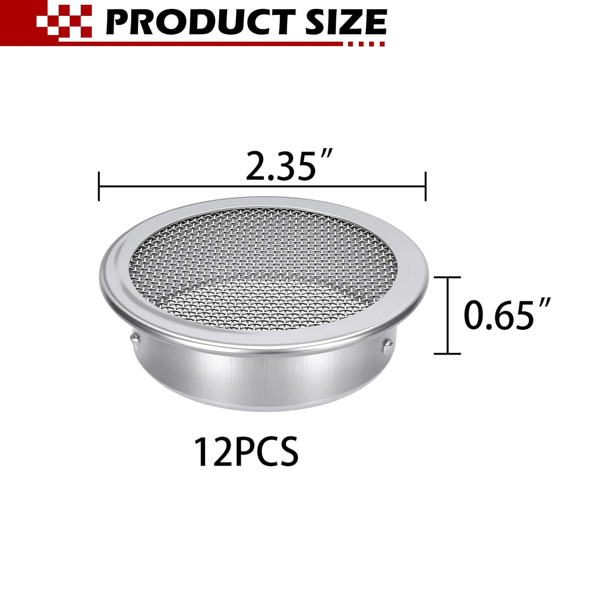 2-Inch Round Open Screen Vent 12 Pack W503