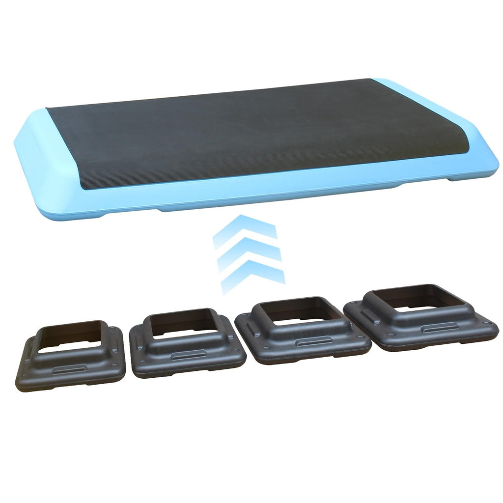 Adjustable Height Aerobic Step Platform with 4 Risers K590