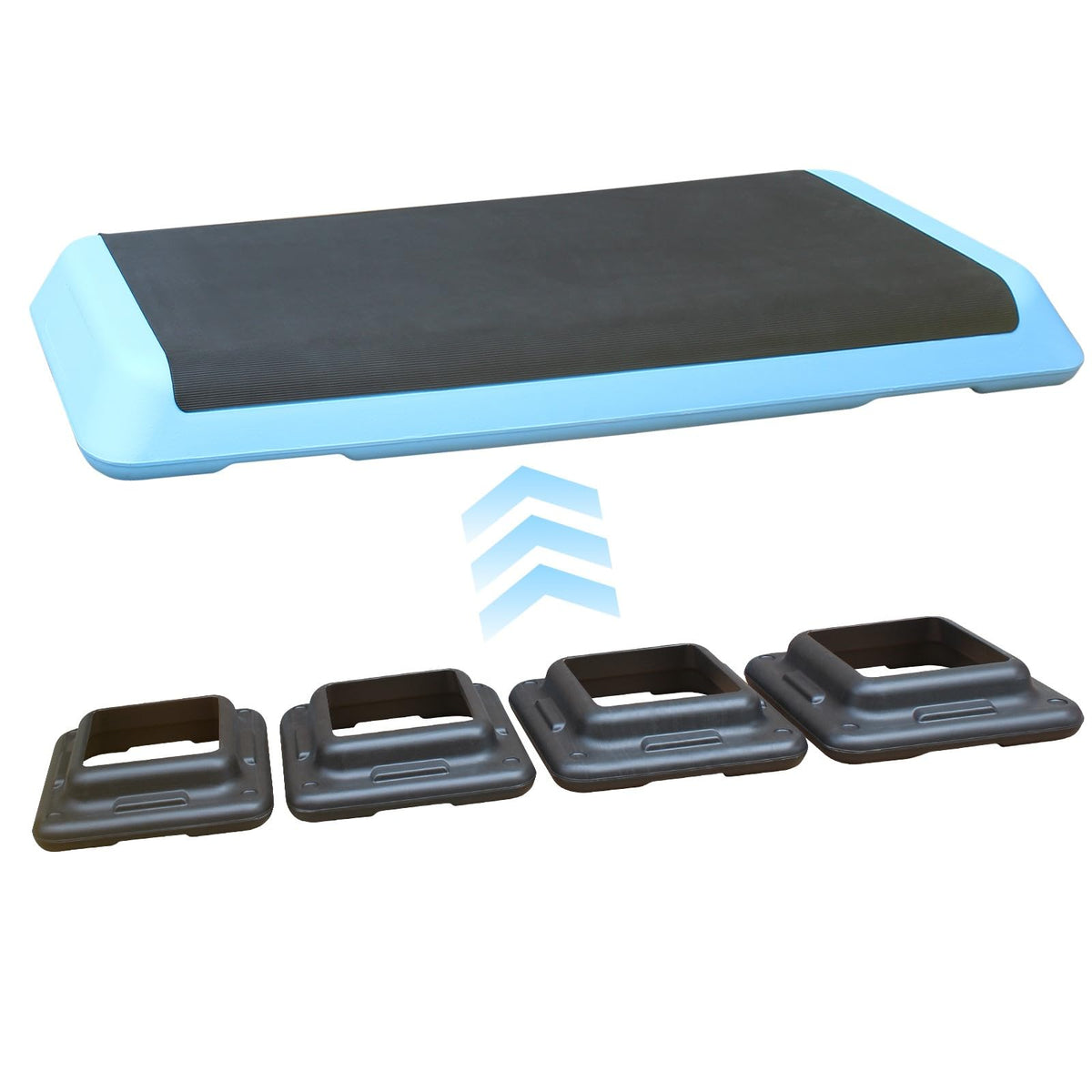 Adjustable Height Aerobic Step Platform with 4 Risers K590