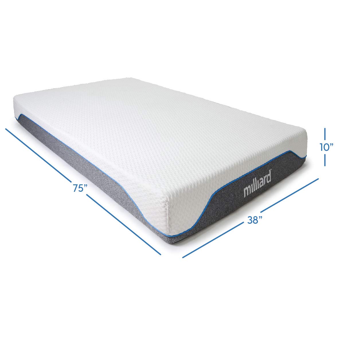 10-Inch Firm Memory Foam Twin Size Mattress W949078