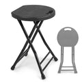 18 Inch Black Folding Plastic Metal Bar Stool W325145