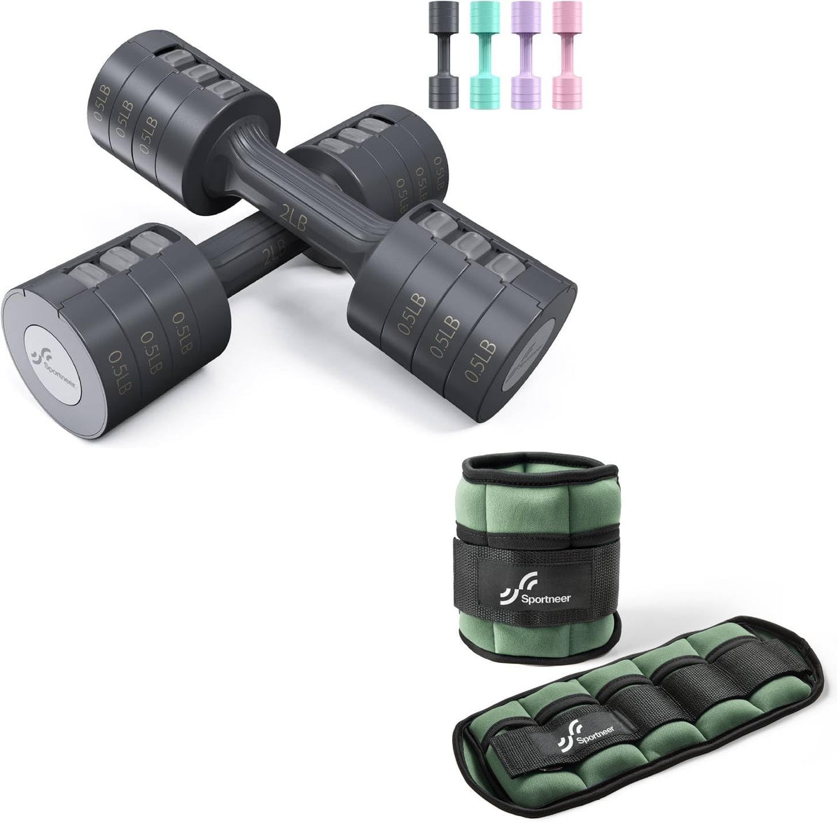 Adjustable Dumbbells Hand Weights Set G3648
