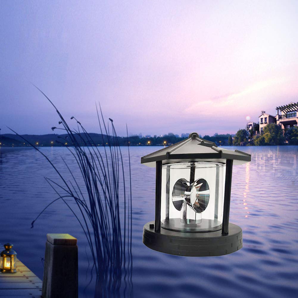 Solar Rotating Lighthouse Beacon Lamp D784737