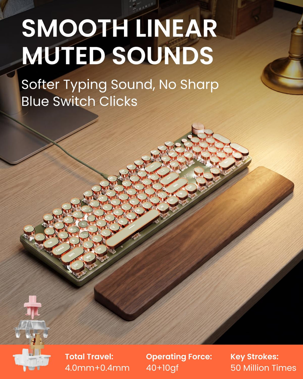 Typewriter Style Mechanical Keyboard I946