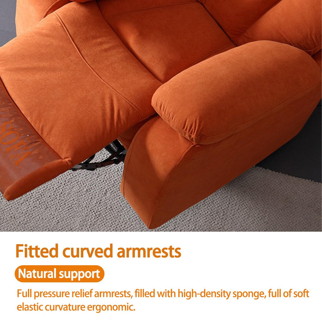 Gray Velvet Swivel Rocking Reclining Sofa W824944