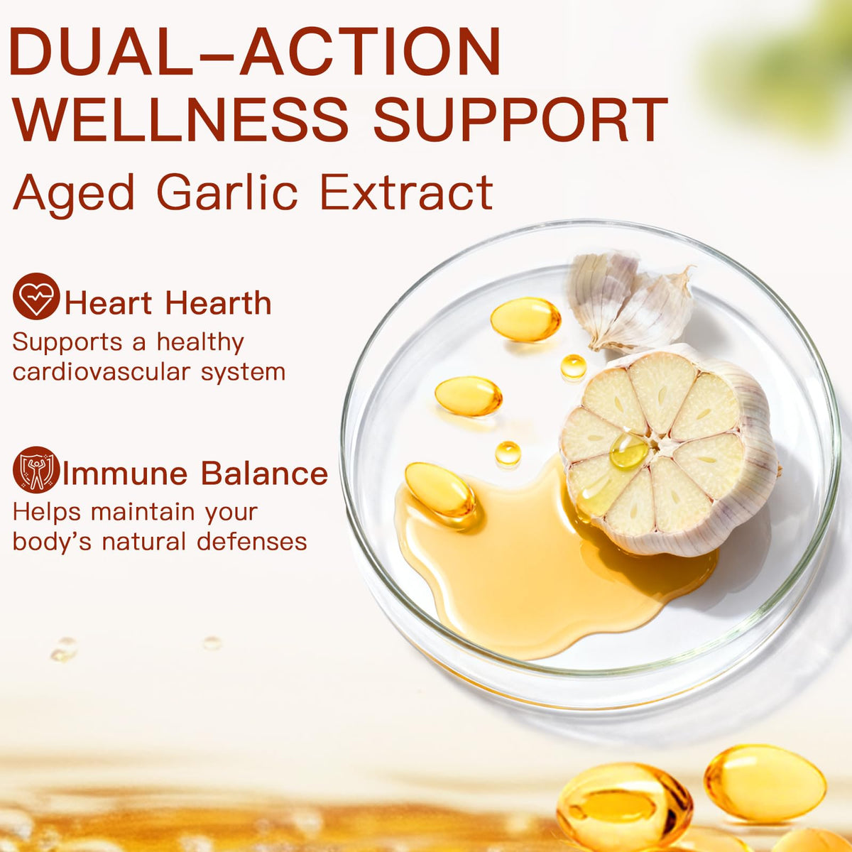 Odorless Organic Garlic Capsules 300 Softgels A691
