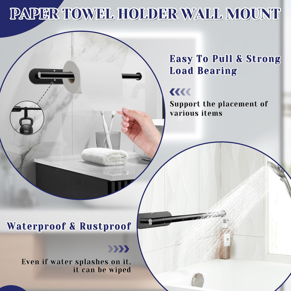 Self Adhesive Paper Towel Holder N7548