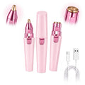 Pink USB Rechargeable Facial Hair Remover D59840