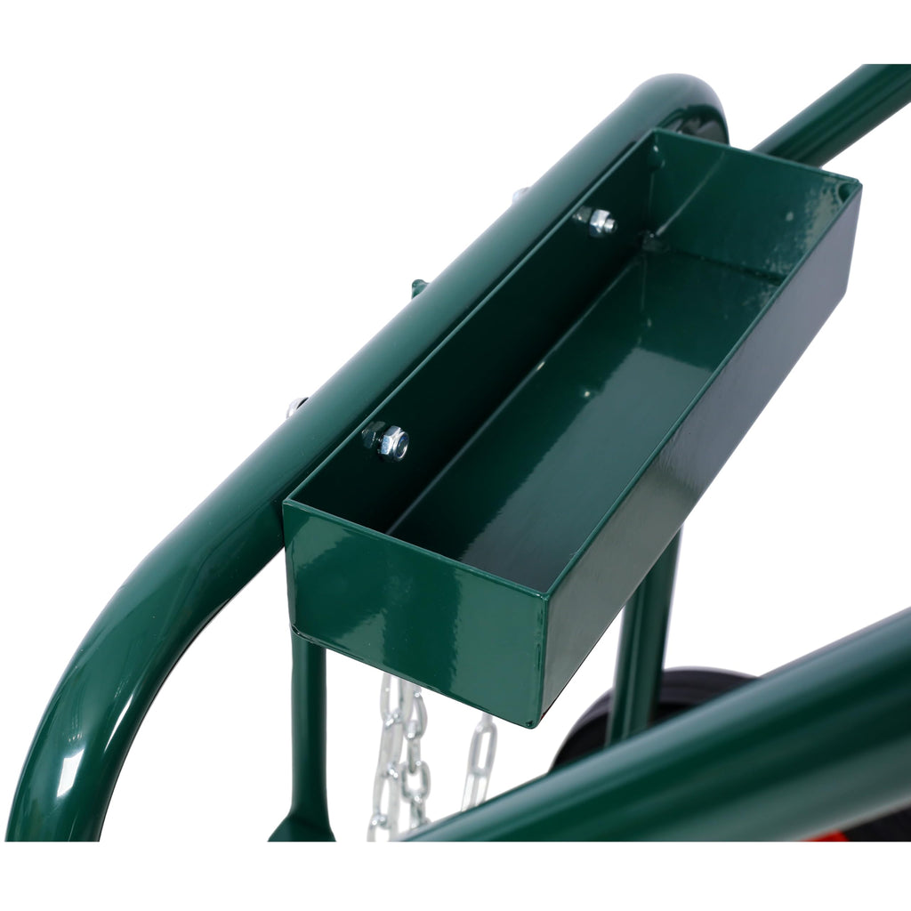 440 lb Capacity Welding Cylinder Hand Truck with 10-Inch Solid Rubber Wheels E22064