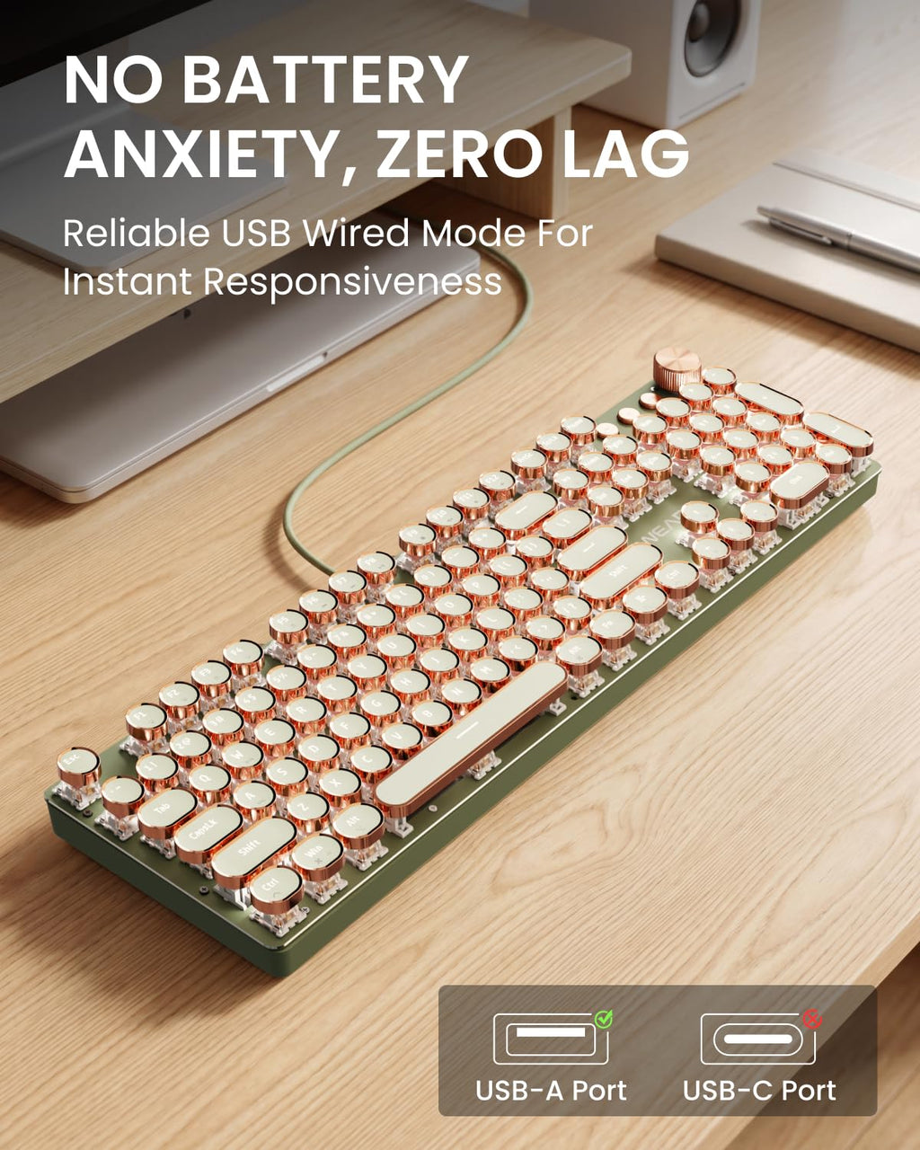 Typewriter Style Mechanical Keyboard I946