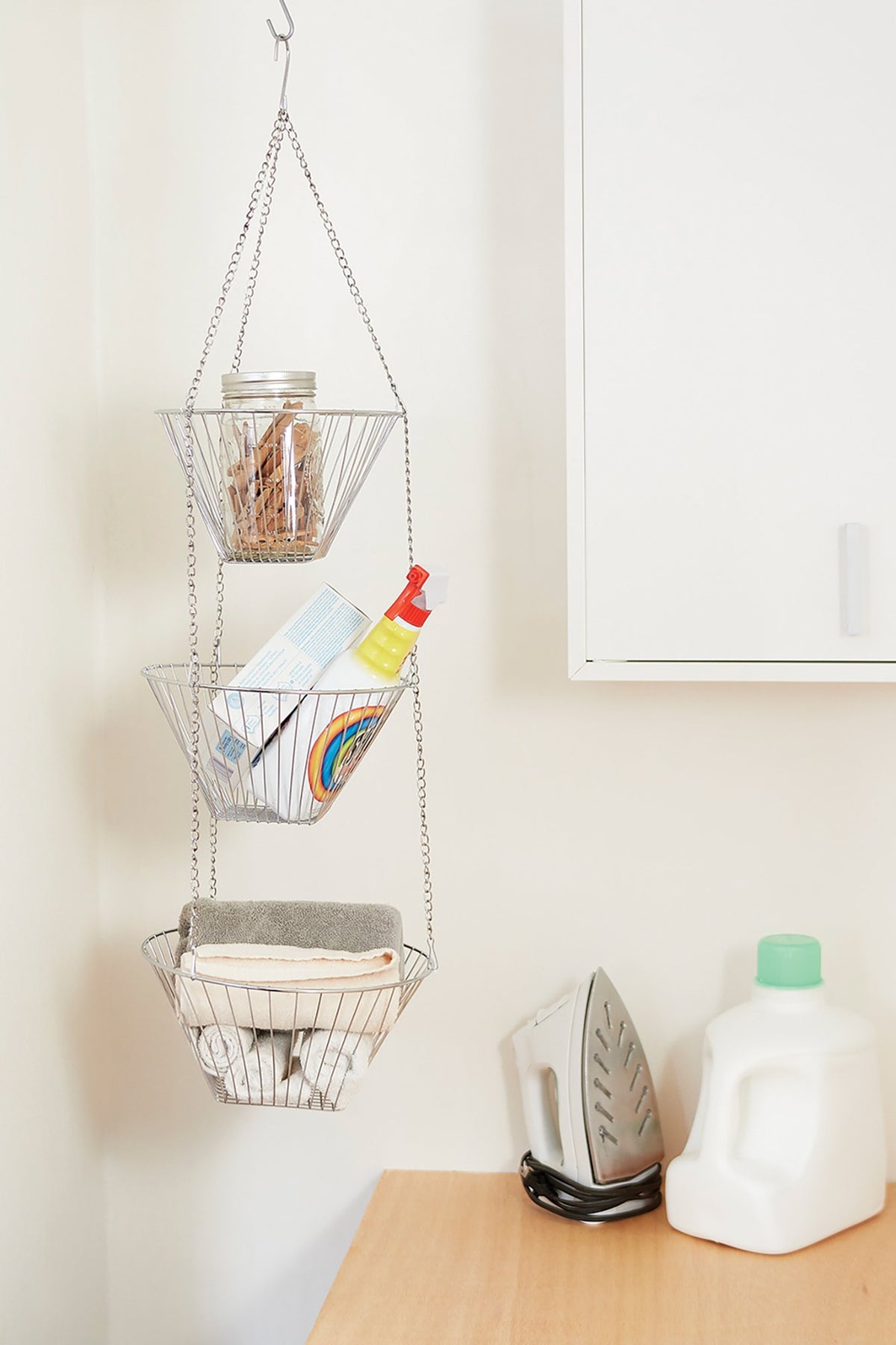 Three Tier Hanging Wire Baskets, Pack of 2 P5797
