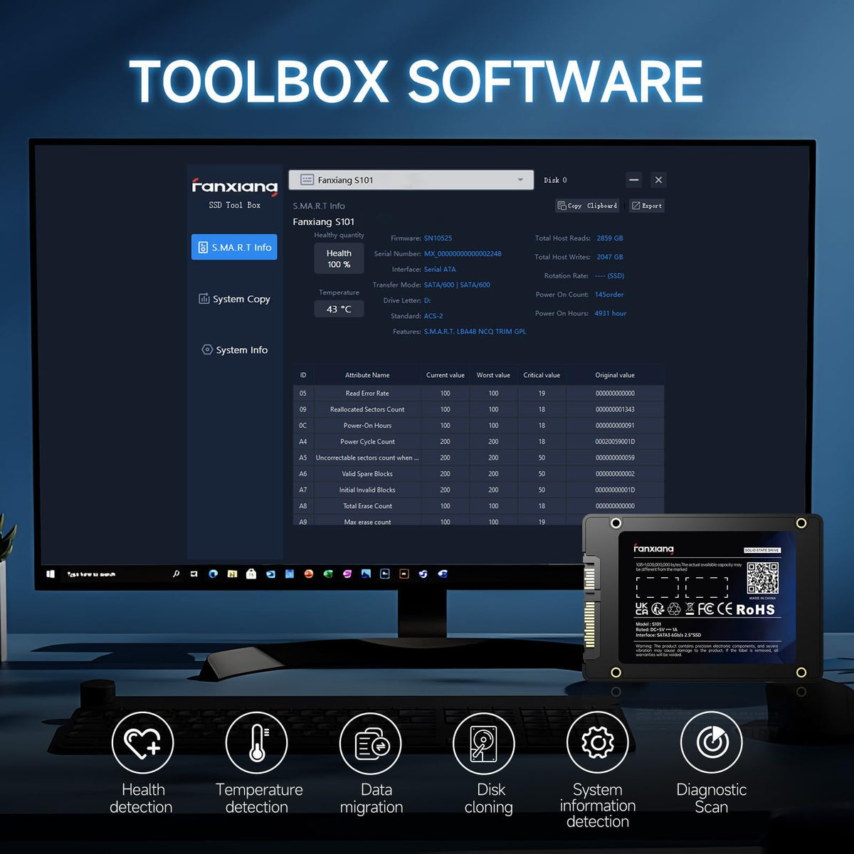 4TB SATA III 2.5" Internal Solid State Drive T4993