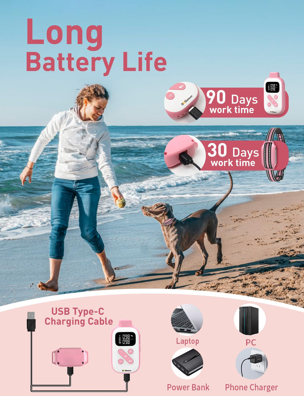 Beep and Vibrating Dog Collar with Remote R659