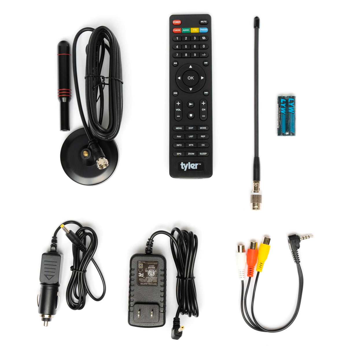 16" Portable LCD TV Battery Powered Wireless Capability HD-TV Q4823