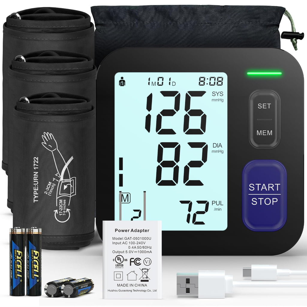 Automatic Digital Blood Pressure Machine with 3 Size Cuffs C857