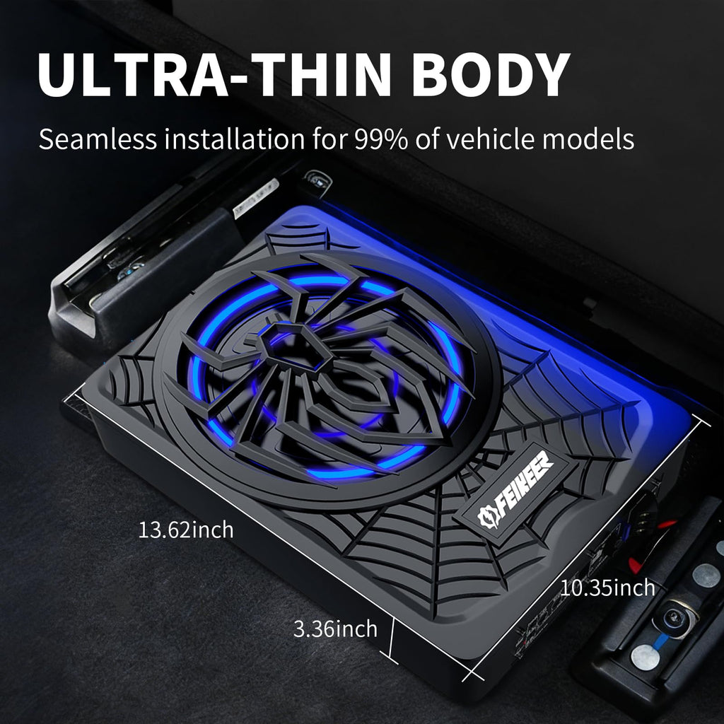 1200W Slim Underseat Subwoofer and Amp Package G7089