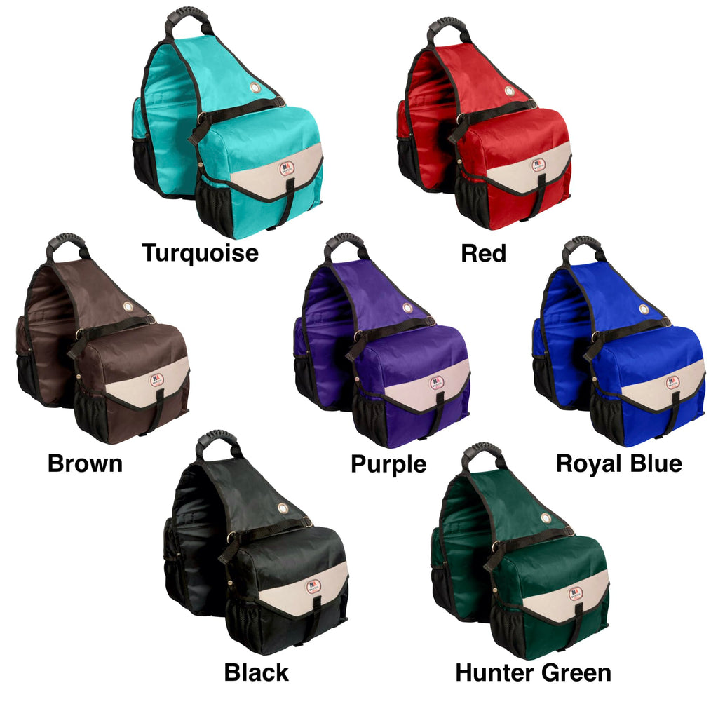 Nylon Insulated Leakproof Reflective Padded Purple Saddle Bag G456001