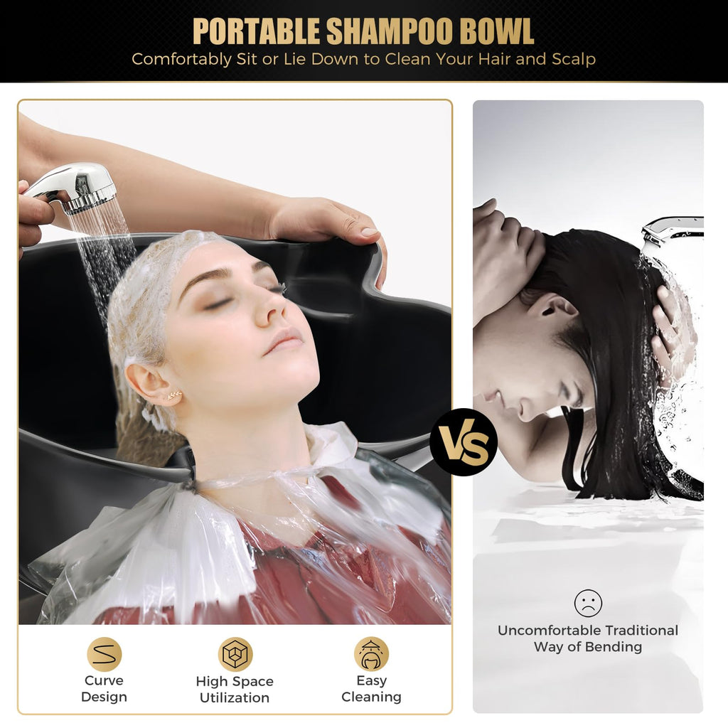 Portable Shampoo Bowl with Electric Pump K744