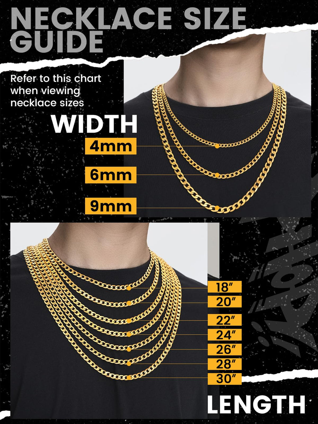 Stainless Steel Figaro Chain Necklace P78333