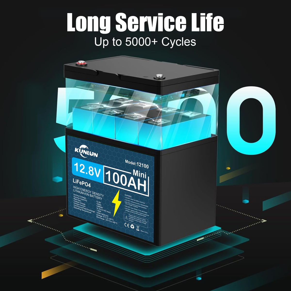12V 100Ah LiFePO4 Battery N420689