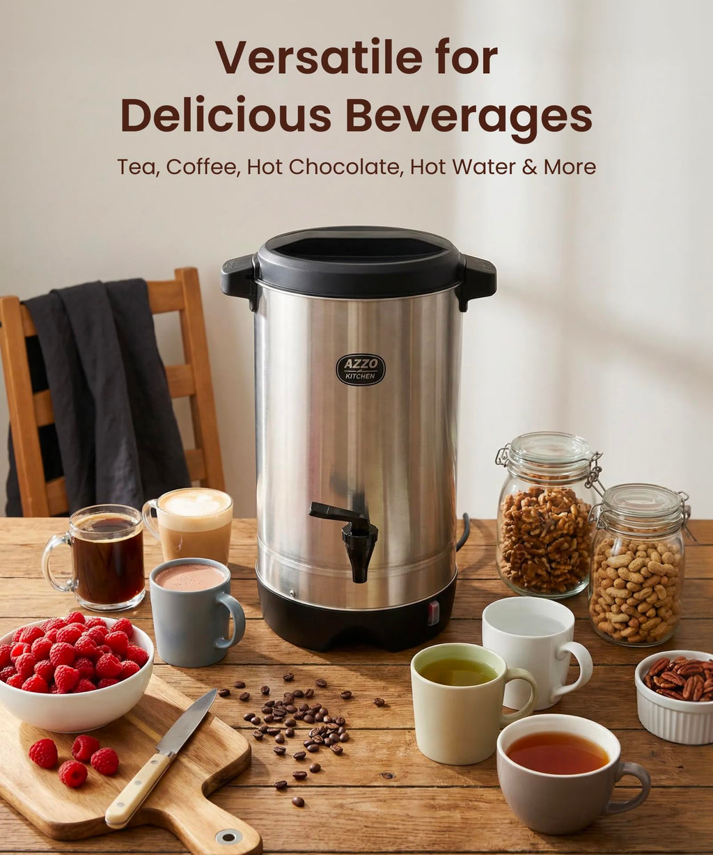 45-Cup Stainless Steel Electric Coffee Urn O21444
