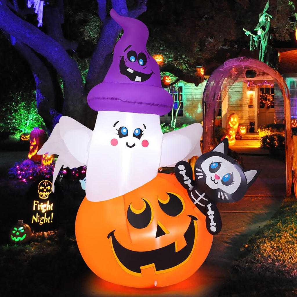 5 FT Halloween Inflatables with Built-in LEDs X3971