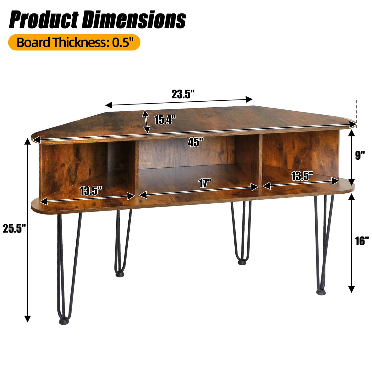 Corner TV Stand with Storage I7303